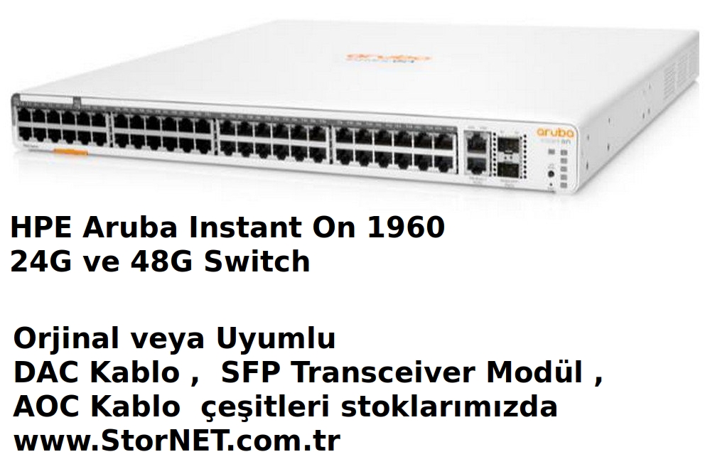 HPE Aruba Instant On 1960 24G ve 48G Switch