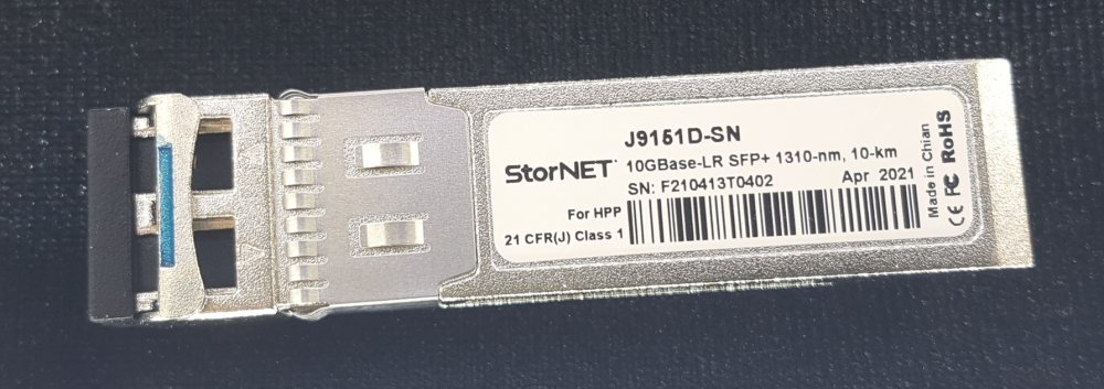 HPE J9151D Aruba Uyumlu StorNET SFP+ Transceiver