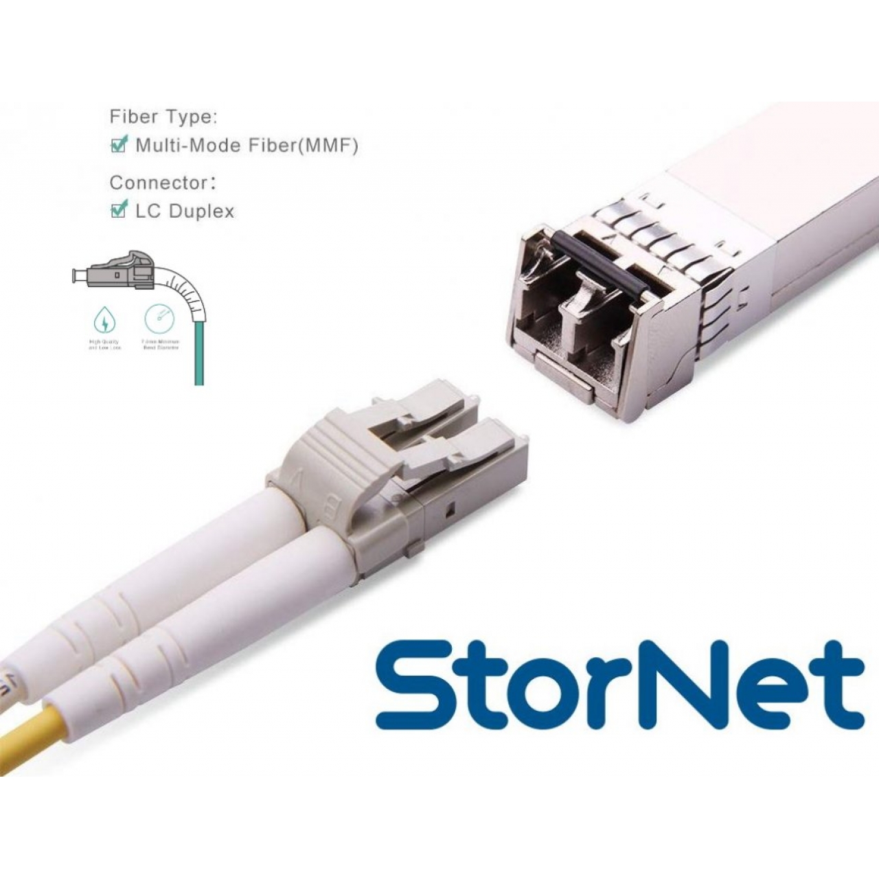 15 METRE StorNET LC TO LC OM3 KABLO 10GbE Fiber Bağlantı Kablosu