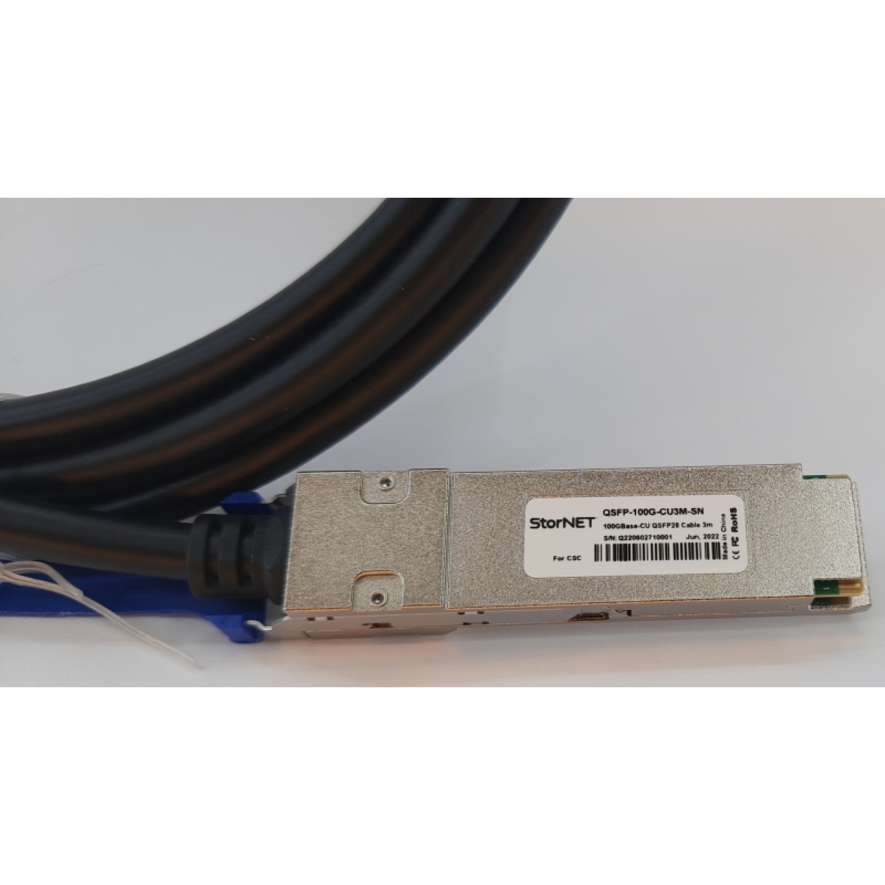 100G QSFP28 to QSFP28 DAC Kablo 3 Metre QSFP-100G-CU3M Cisco uyumlu 