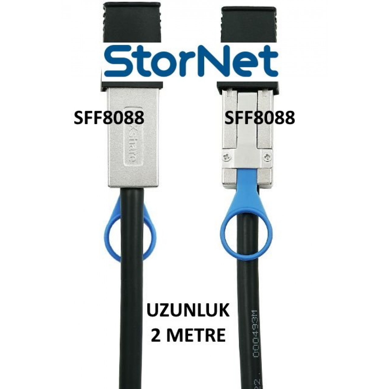 MiniSAS ipass to External MiniSAS ipass Kablo StorNET SFF8088 to SFF8088