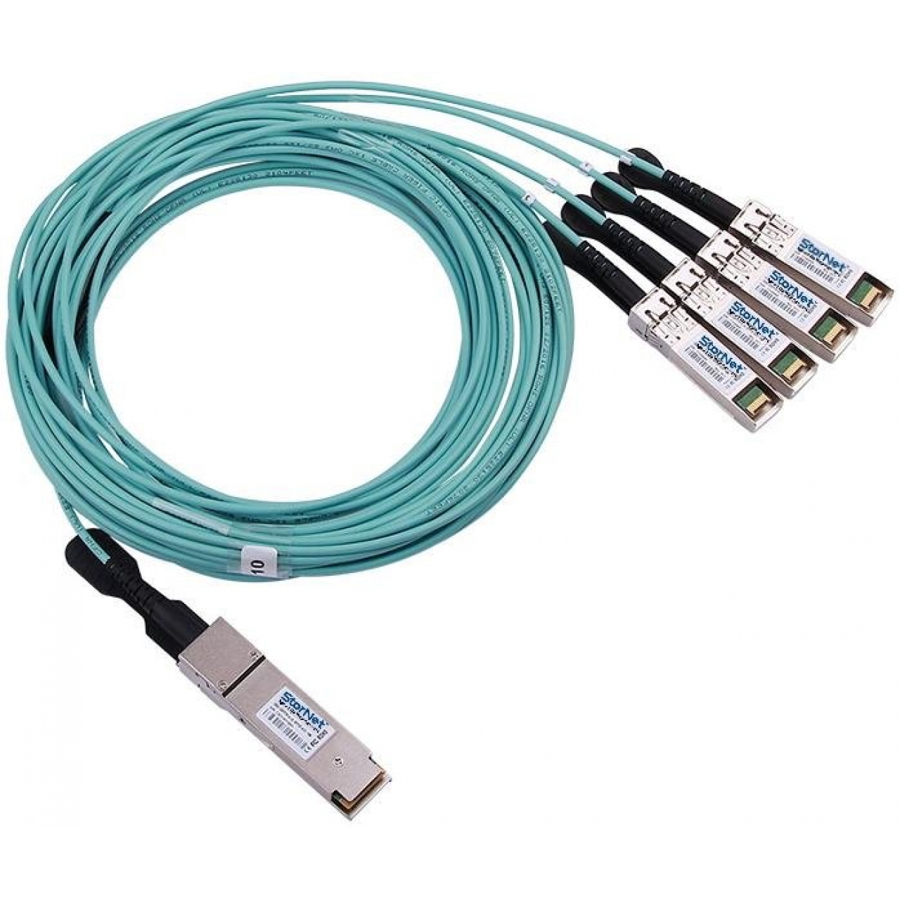 40GBase QSFP+ (4) SFP+ AOC Kablo 1-100 metre