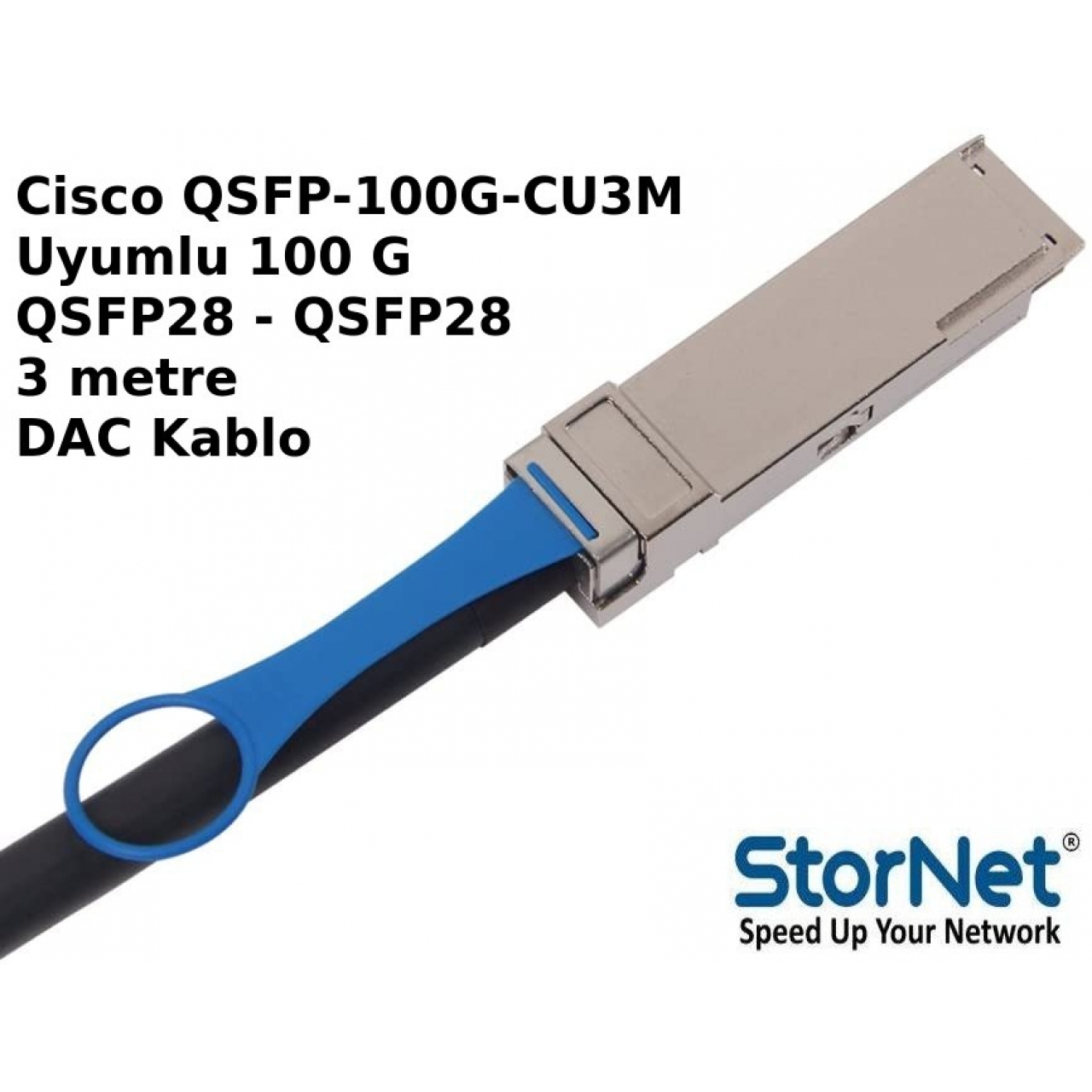 DAC Kablo Cisco QSFP-100G-CU3M uyumlu 100G QSFP28 3 metre