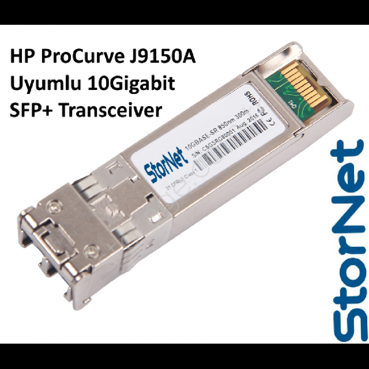 HPE Aruba HP J9150A ProCurve 10 Gigabit Ethernet SFP+ Alıcı-Verici Modül
