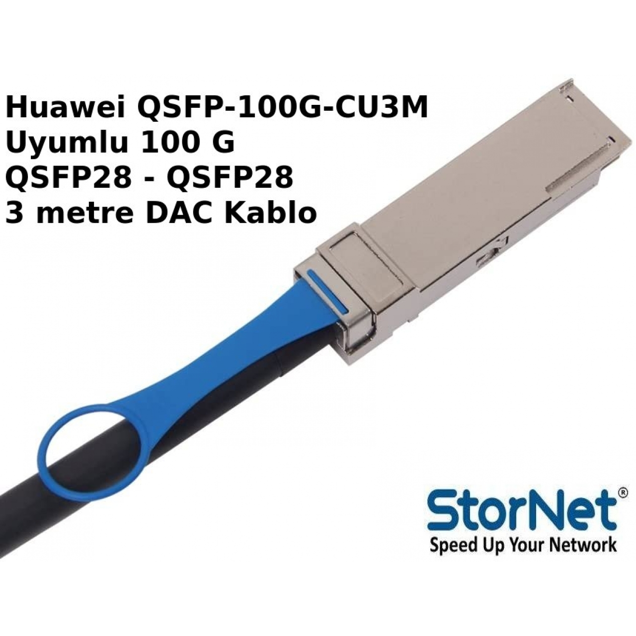 Dac Kablo Huawei QSFP-100G-CU3M 100G QSFP28-QSFP28 3 metre uyumlu