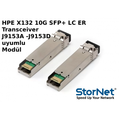 HPE X132 10G SFP+ LC ER Transceiver J9153A uyumlu Modül