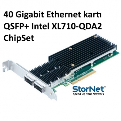 40 Gigabit Ethernet kartı QSFP+  Intel XL710-QDA2 ChipSet