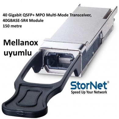40GBASE-SR4 QSFP+ SR4 850nm 150m Transceiver Modül Mellanox Uyumlu