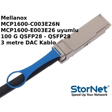 DAC Kablo Mellanox MCP1600-C003E26N/MCP1600-E003E26 uyumlu 100 G QSFP28 3 metre