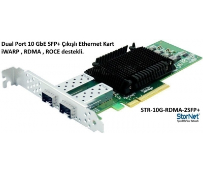 STR-10G-RDMA-2SFP+ Dual Port 10GbE Ethernet Kart iWarp RDMA Stornet